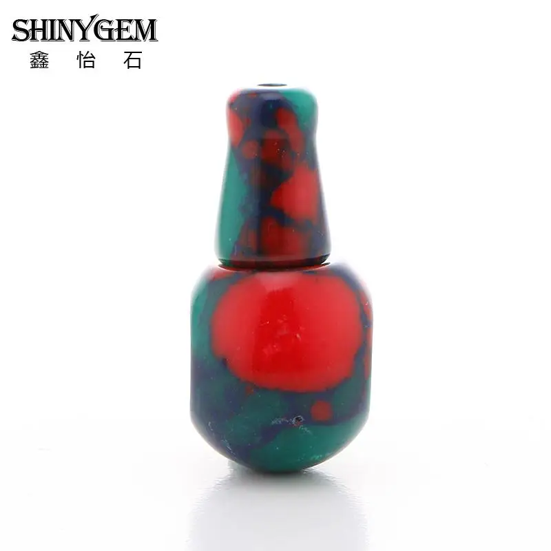 

16mm Sea Sediment Jaspers Bead 3 Hole Guru Buddha Head Spacer End Beads for Mala yoga Rosary Jewelry Making