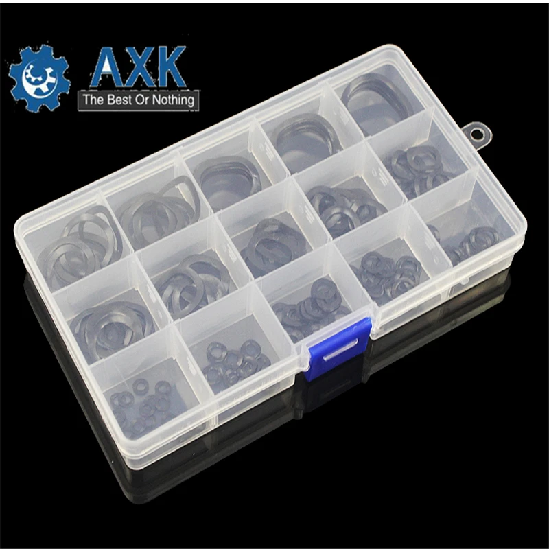 

3mm - 25 mm Three-Wave Peak Seal Set Wave Type Form Spring Washer Elastic Metal Gasket Set Internal Assortment Kit
