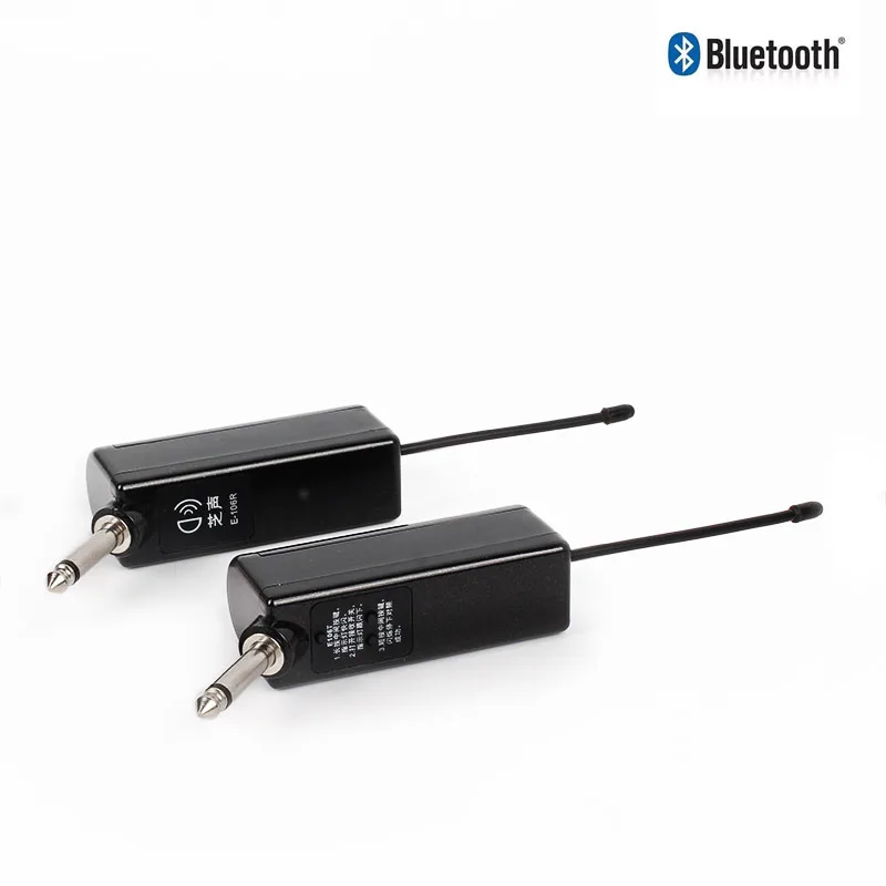 UHF Беспроводная гитарная система передатчик приемник Bluetooth перезаряжаемая литиевая батарея 50 м для электрогитары бас скрипки