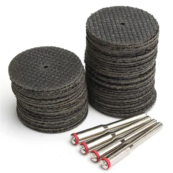 

15% 50PCS Cutting Disc Cut Off Wheel + 4Pcs 1/8" Mandrels For Rotary Abrasive Tools