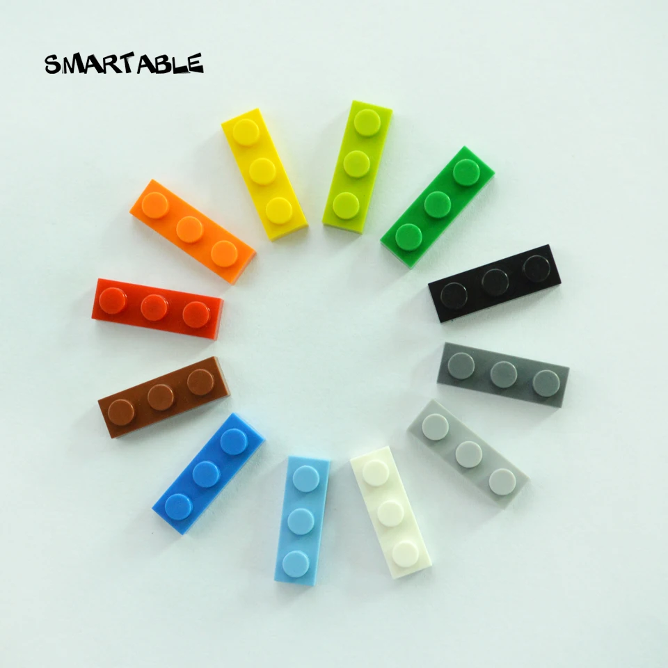 

Smartable Plate 1X3 Building Block MOC Part DIY LOGO Educational Creative Toys Compatible Major Brands 3623 gift Toys 192pcs/lot