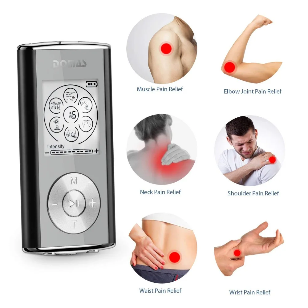 Массажер DOMAS SM9128 портативный электронный 6 режимов|ems massage|body massagertens ems massager |