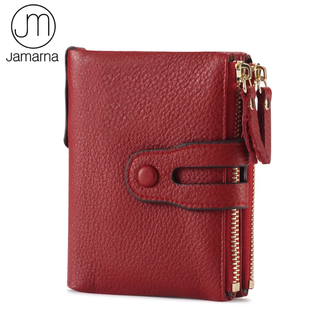 Jamarna брендовый кошелек для женщин маленький короткий из натуральной кожи Женский