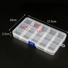 1 шт. пластиковые горячие красоты 15 слотов ремесленные бусины ювелирные изделия многофункциональная коробка для хранения складной органайзер регулируемый