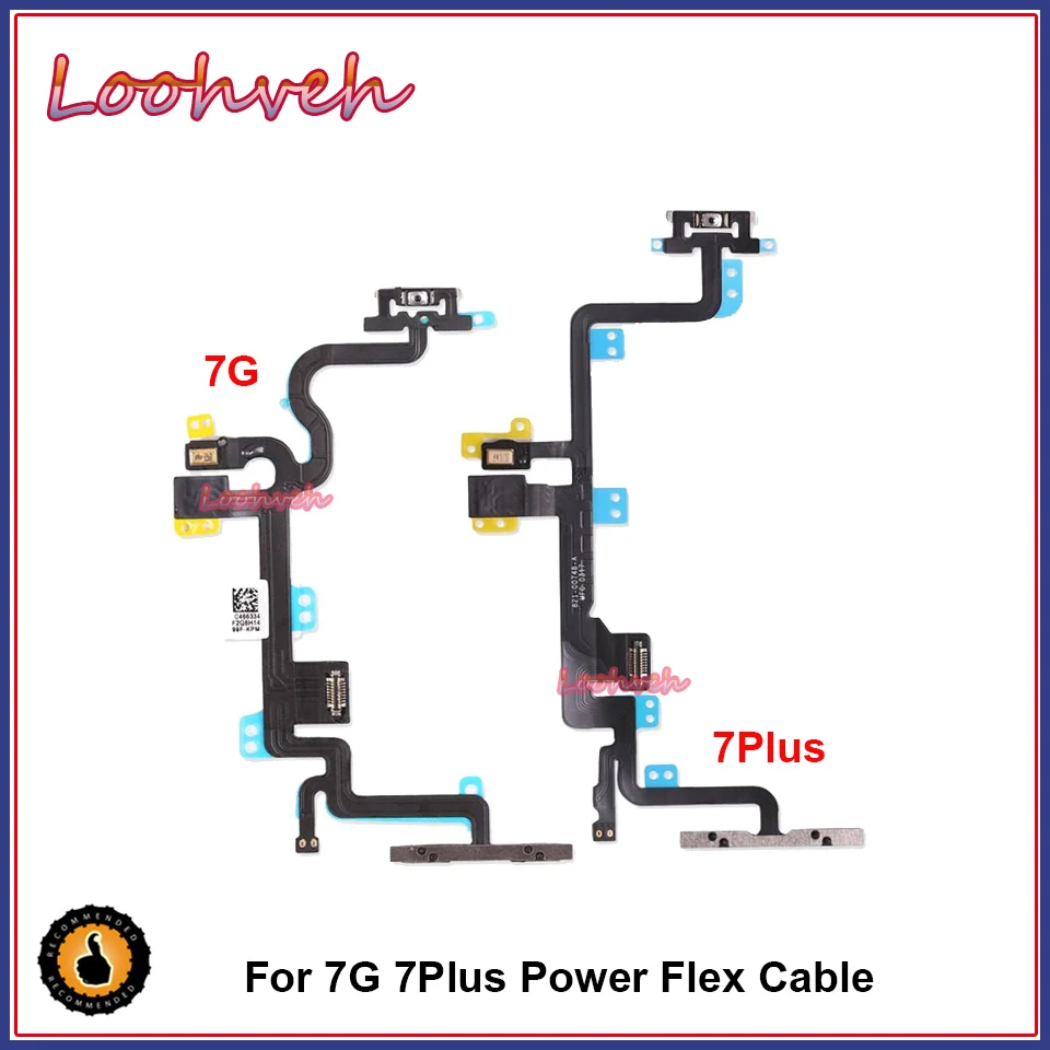 

High Quality For iPhone 7 7G 7Plus Volume Button Power Switch On Off Button Key Flex Cable