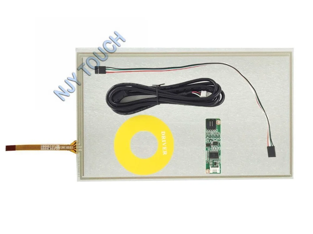 8 дюймов 4 провода резистивный сенсорный экран панель плюс USB контроллер комплект для HSD080IDW1-C01 ЖК-панели