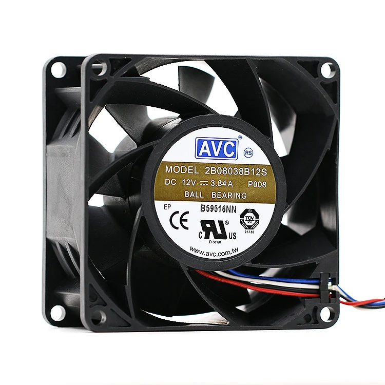 

New AVC 80*80*38 8CM 12V 3.84A 2B08038B12S high speed violent fan