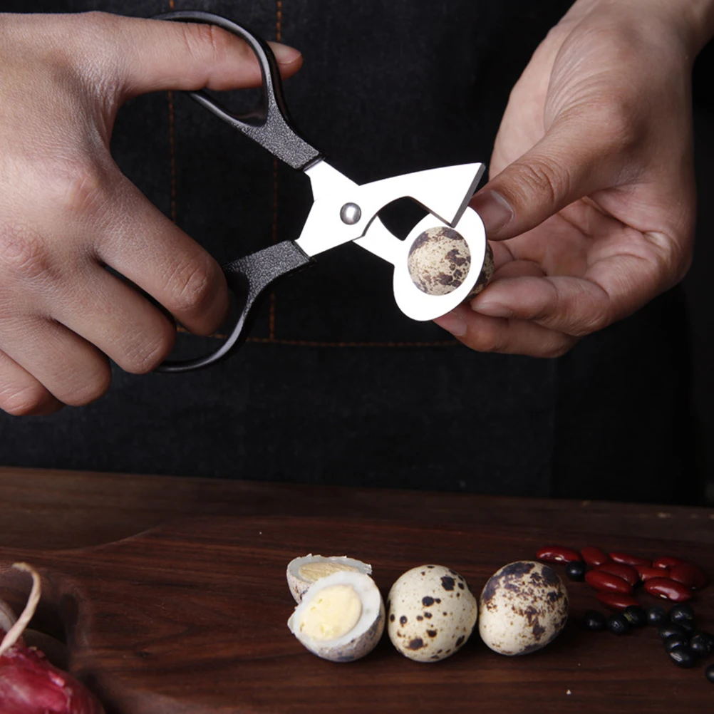 

2pcs/Pack Stainless Steel Quail Egg Shell Cutters Scissors Practical Quail Egg Cracker Durable Cutter Tool For Home Kitchen Use