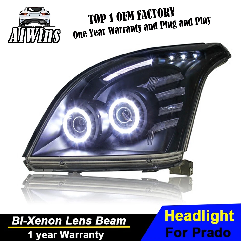 Aiwins for Toyota Prado Headlights 2004-2009 LC150 LED Headlight DRL Bi Xenon Lens High Low Beam Parking | Автомобили и мотоциклы