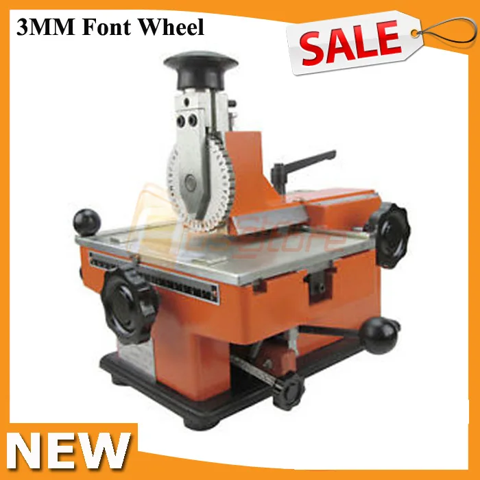 3MM Embosser Machine Deboss Metal Nameplate Label Engraving Marking Dog