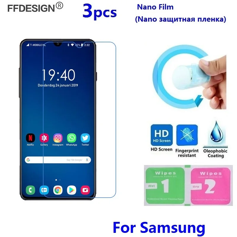 Нано защитная пленка для samsung Galaxy A40 A30 A50 A20 A20E A10 A60 A70 A80 A90 M10 M20(не стекло) Защитная пленка для экрана из фольги