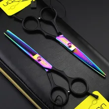 324#5,5 ''бренд Jason Высший сорт Парикмахерские ножницы 440C Профессиональные Парикмахерские ножницы для резки Thinning ножницы для волос