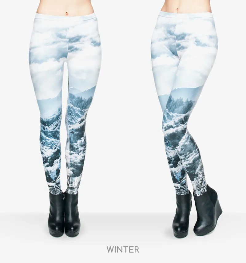 3d леггинсы красивая классика Джокер Длинные обтягивающие зимние штаны с принтом пейзажа женские забавные леггинсы для девочек