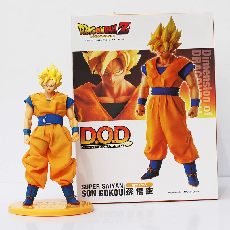 Цена Аниме D.O.D размеры Dragon Ball Z Супер Saiyan сон Gokou ПВХ фигурку Модель игрушки 7 \