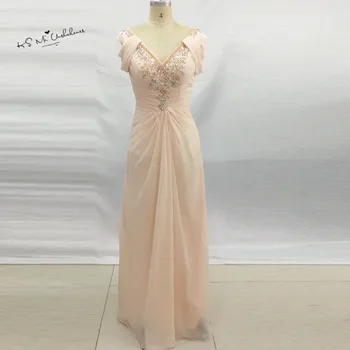 

Elegant Coral Cheap Prom Dresses 2017 Real Photo Formal Long Evening Gowns Cap Sleeve Beads Crystals Floor Length Formatura