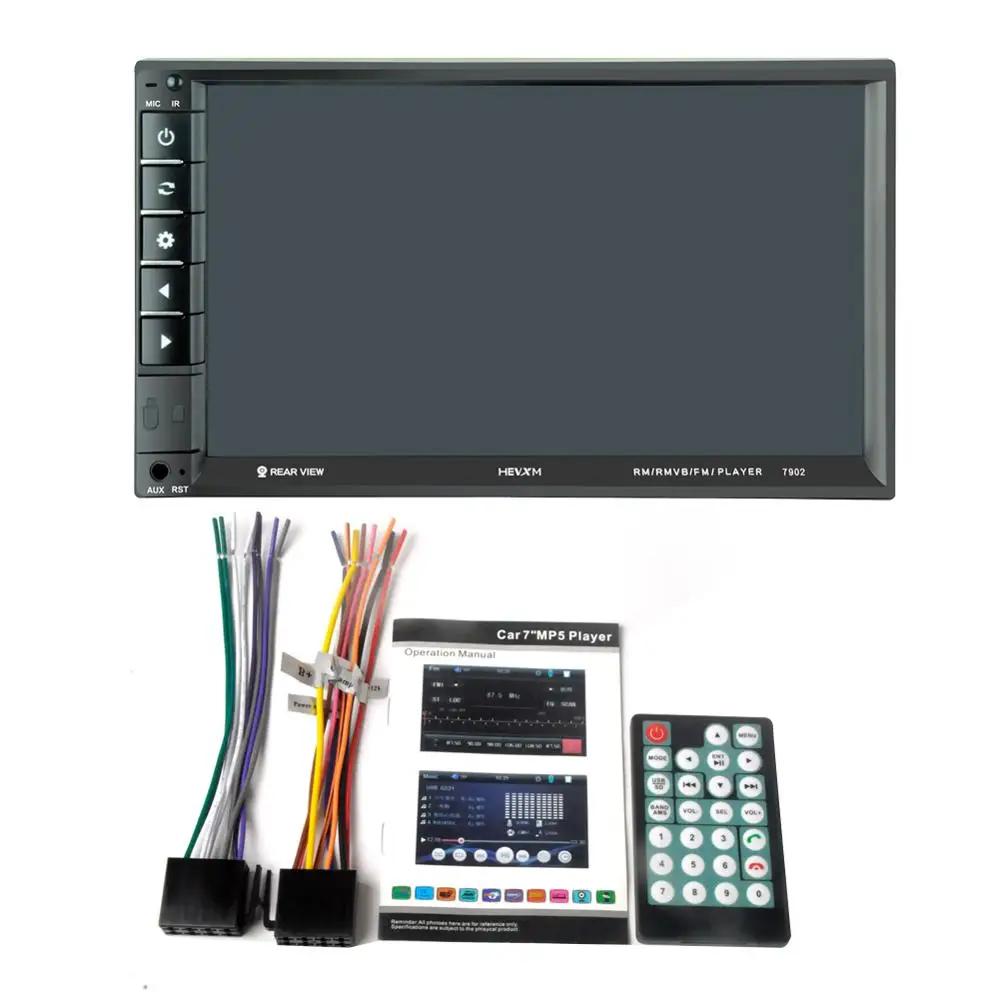 Автомагнитола стерео система с 7 &quotсенсорным экраном Bluetooth 12 В 2 Din FM ISO Power Aux SD USB|MP4