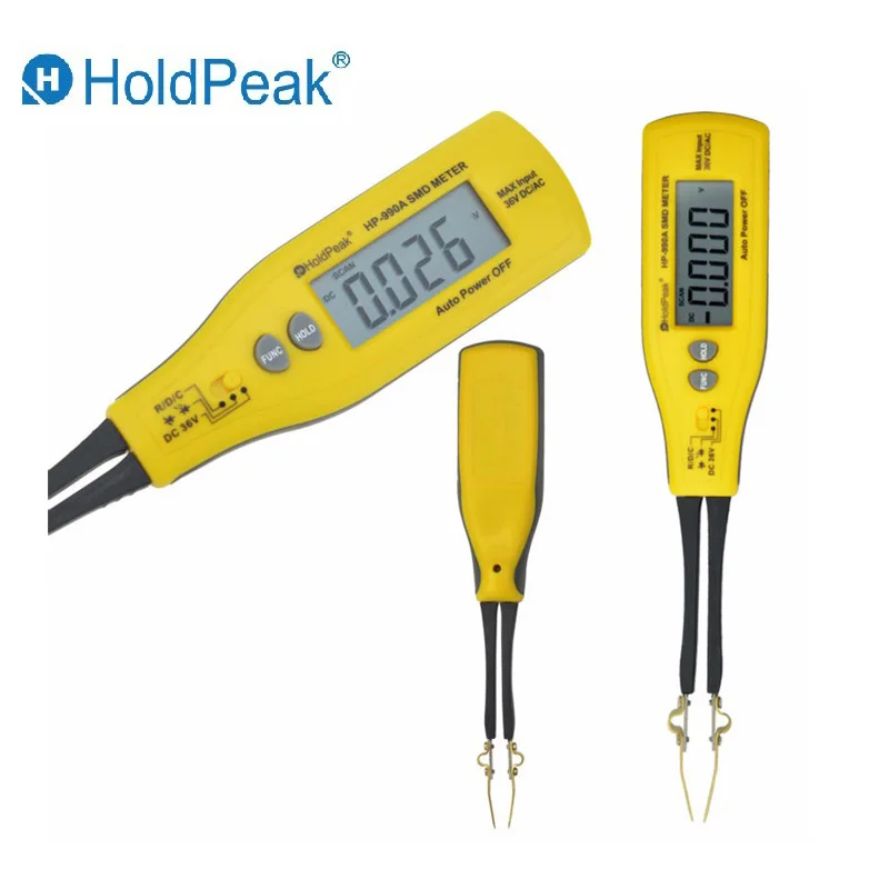 

HoldPeak HP-990A DC Vlotage Resistance Capacitance SMD Tester Meter SMT component Digital Multimeter Multimetro Diagnostic-tool