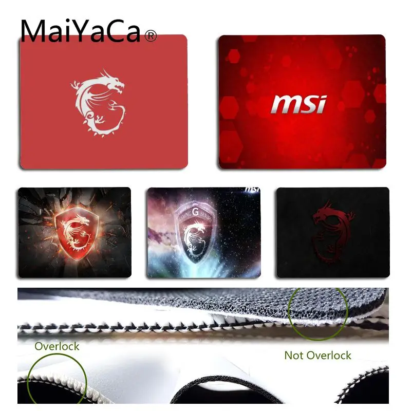 Новый персонализированный модный высокоскоростной коврик для мыши MSI MaiYaCa с