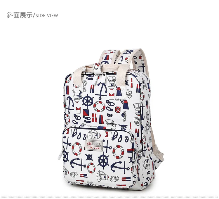 Цветочный принт Для женщин рюкзак брендов компьютер рюкзаки школьные сумки для девочек-подростков Mochila Escolar