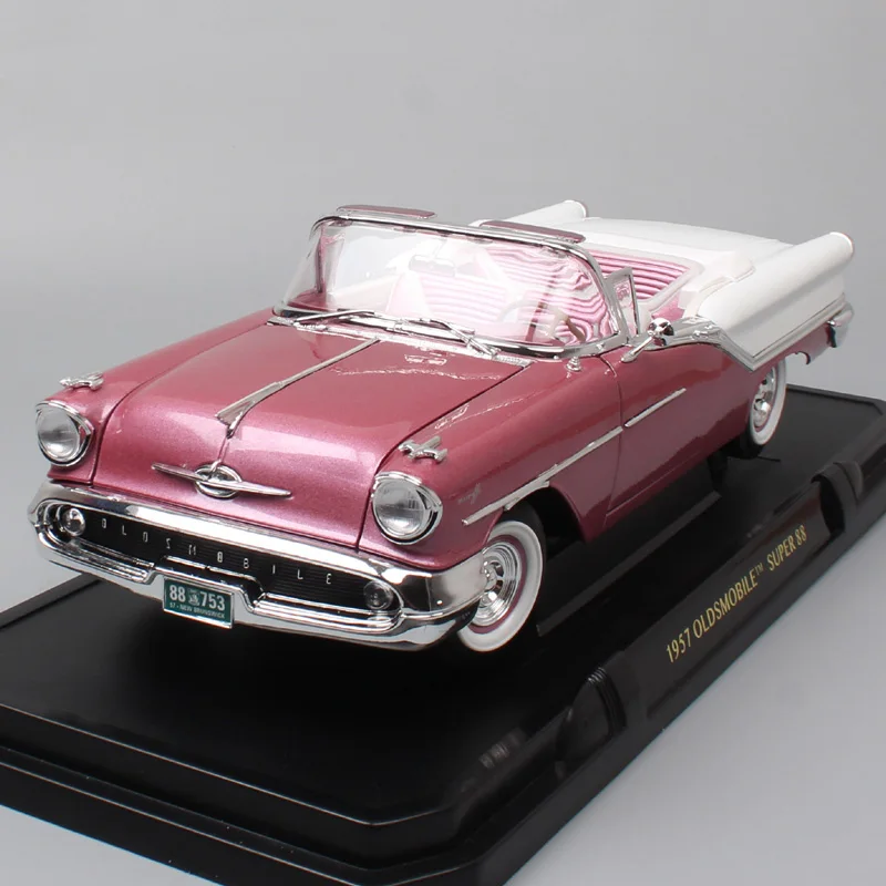 1 18 масштаб дорожный знак GM 1957 Olds mobile Super88 roadster классика купе автомобили Diecasts& игрушки автомобили модели автомобилей реплики