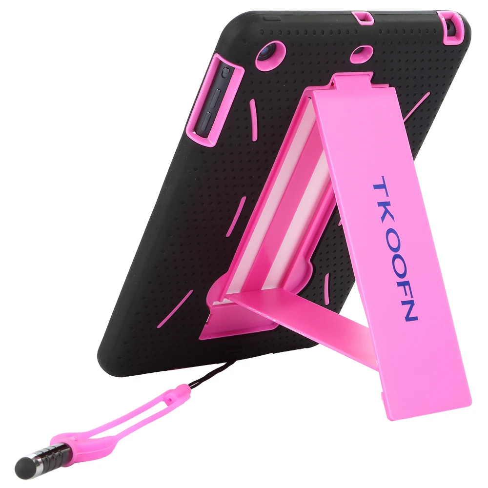 Kids Use Heavy Duty Kick Stand Case Cover For iPad mini 1 2 Shockproof Free Shipping Pink | Компьютеры и офис