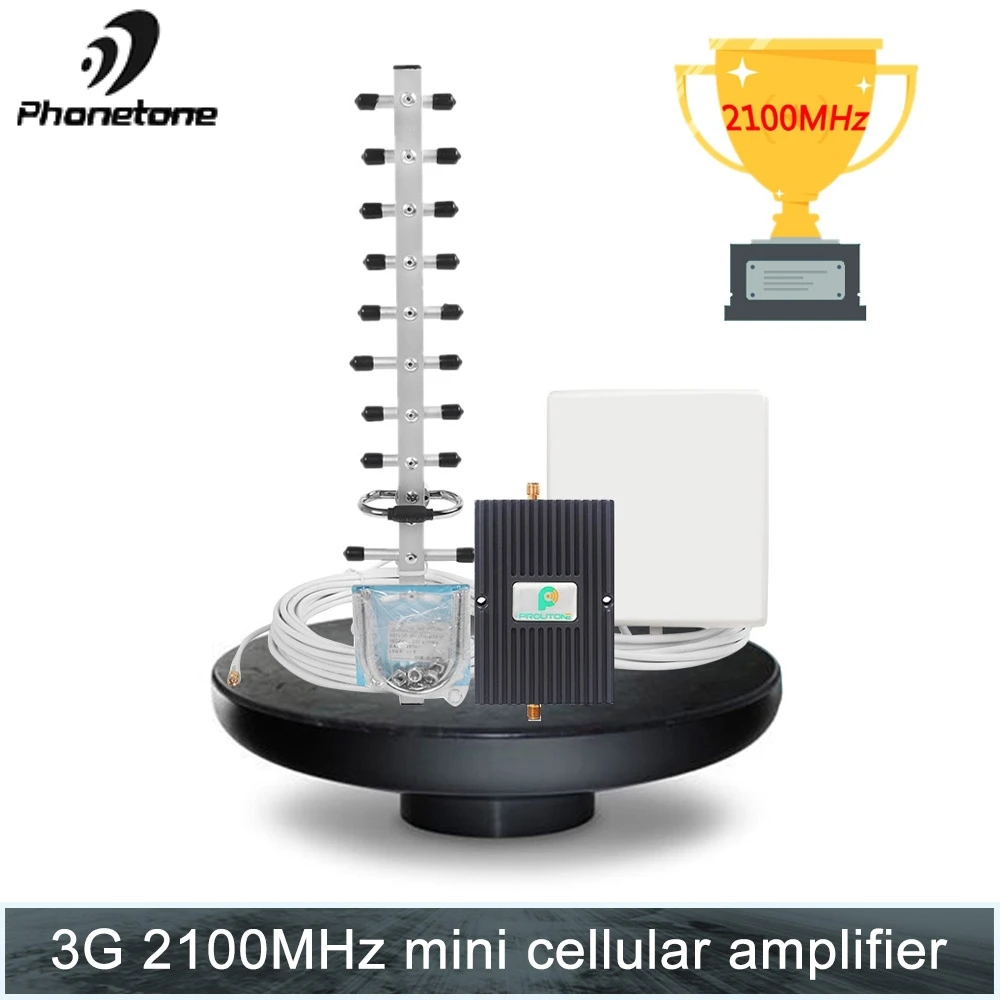 

3G Repeater W-CDMA 2100MHz Cell Phone Signal Booster UMTS 2100MHz Mobile Phone Signal 3G Amplifier Cellular Booster & Yagi 2017