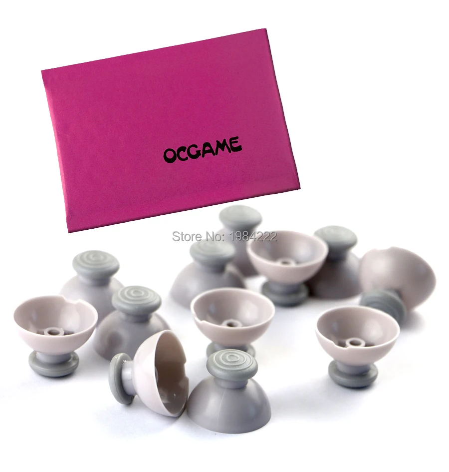 Ocgame левой Thumbsticks Захваты Thumb Джойстик Крышка для NGC GameCube GC контроллер серый 120 шт./лот