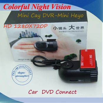 

2016 New HD Car camera Video recorder 1080P140 Wide angle Dash DVR for Connection to Car LCD display Monitor/DVD/GPS Navigation