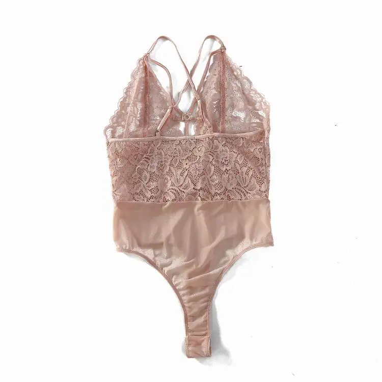 Spring Summer Bodysuit Women Sexy Romper Deep V Neck Body Feminino Hollow Out Transparent Lace Clothes Bodycon Macacao Feminino Spring Summer Bodysuit Women Sexy Romper Deep V Neck Body Feminino Hollow Out Transparent Lace Clothes Bodycon Macacao Feminino