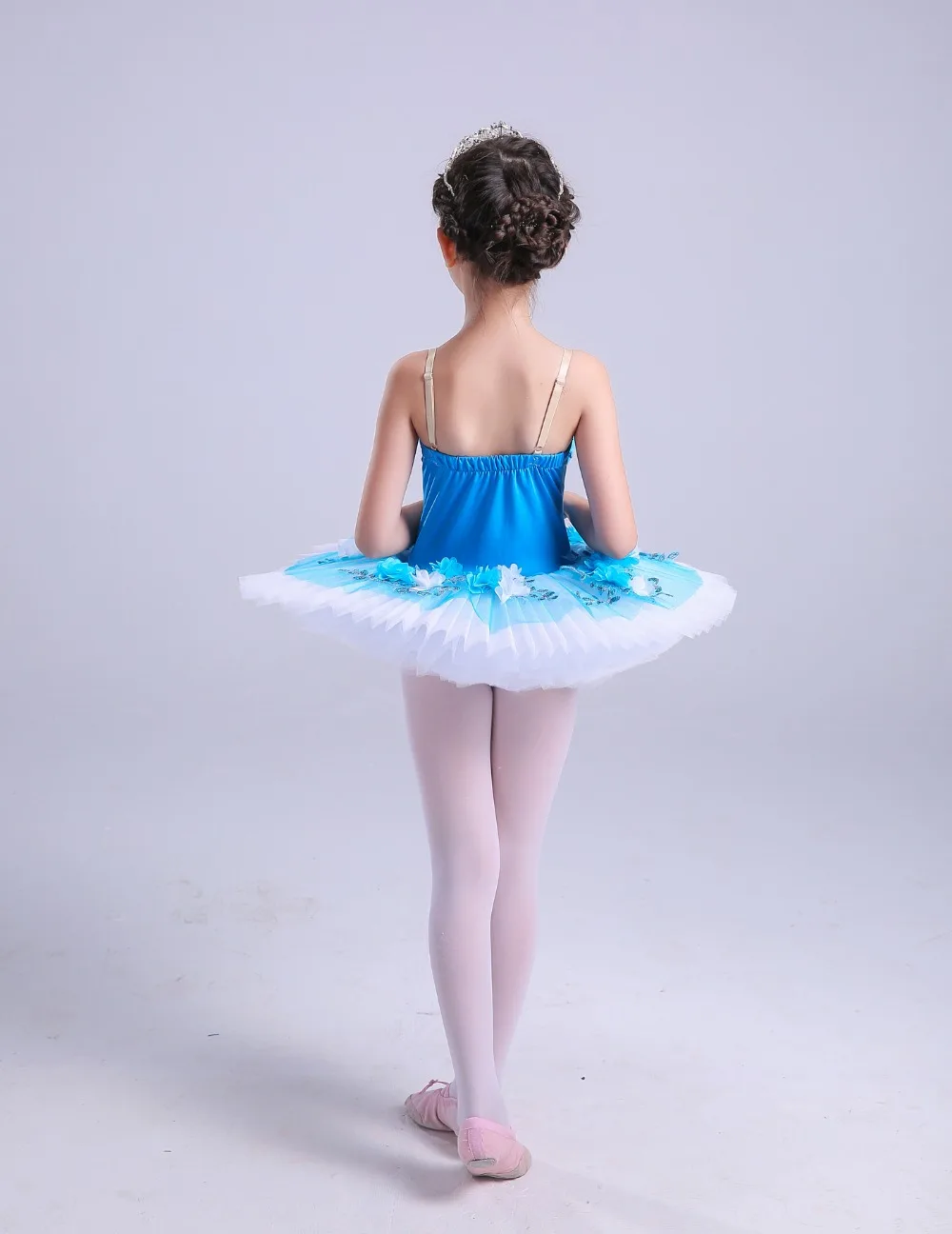Ropa de Ballet profesional Tutus para niña, tutú de tortitas, vestido de  bailarina para patinaje artístico - AliExpress