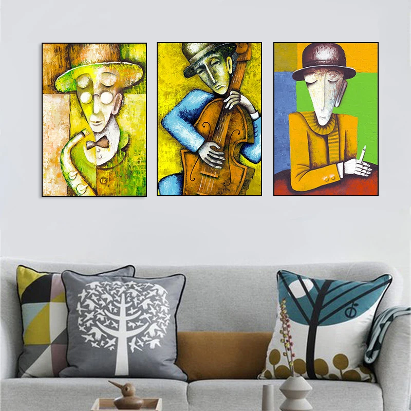 Nordic Canvas Painting Abstract Art Man Wall Poster Picture Home Decor Children Bedroom Living Room | Дом и сад