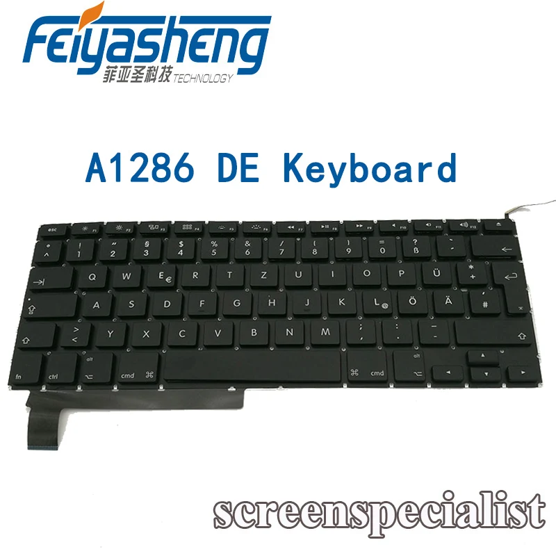 

New Genuine A1286 German Layout for MacBook Pro A1286 15'' Germany Keyboard 2009 2010 2011 2012 Year
