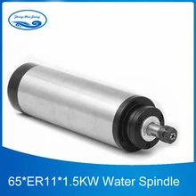 1.5KW/2.2kw шпиндель водяного охлаждения двигателя шпинделя 1500 Вт 65 мм ER11 ЧПУ шпиндель с 4 шт. подшипников 24000 об/мин для гравировального станка с ЧПУ