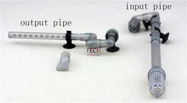 HW-602B/HW-603B поток оттока трубы части Внешний фильтр для аквариума розетки аксессуары - Цвет: input and output