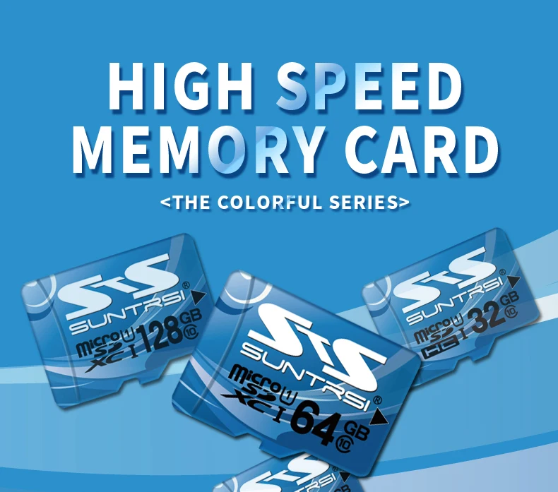 Карта памяти Suntrsi, 128 ГБ, Micro SD, TF карта, высокая скорость, класс 10, 64 ГБ, 32 ГБ, Mini TF карта для смартфонов и камер