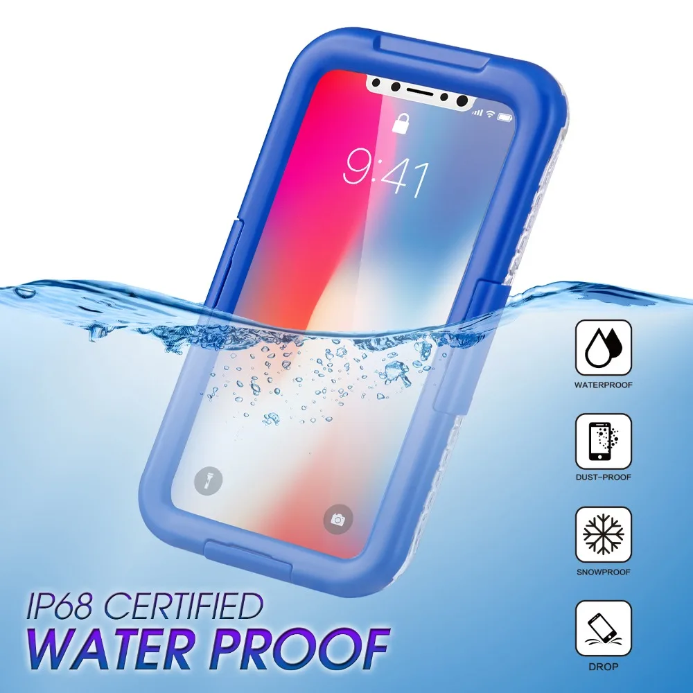 

2019 New Case for iPhone 7 6S X XS XR 8 Plus shockproof and waterproof case full protection for iPhone Case outdoor sport Case
