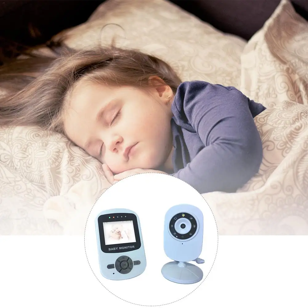 

2.4Inch Wireless Digital Baby Monitor Voice Control Power Saving Temperature Display Intercom Music Night Light Monitor Reminder