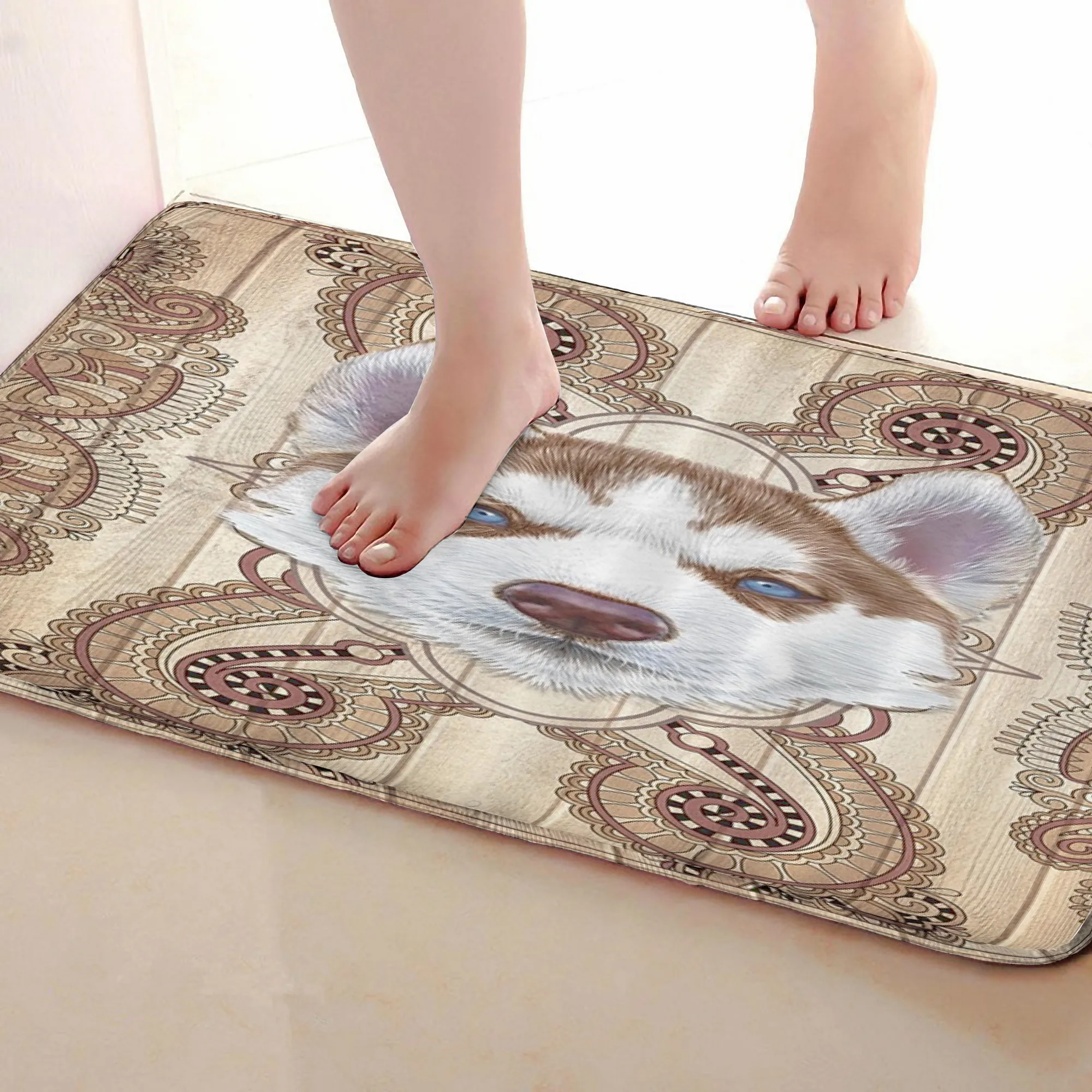 Волк Стиль открытый Коврики S, забавные Нескользящие Для ванной Коврики, двери Коврики S, дверь входная Коврики s