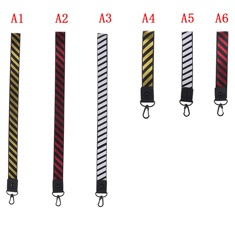 

Fashion US Japan Street Brand Stripe Lanyard Wrist Neck Strap for keys ID Card Phone Straps for iPhone Hang Rope Stripe Pattern