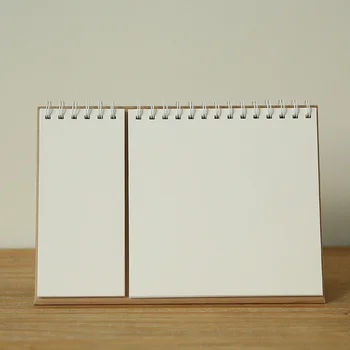 

Size open blank DIY desktop calendar, simplified, three-dimensional album, Japanese hand account hand-painted