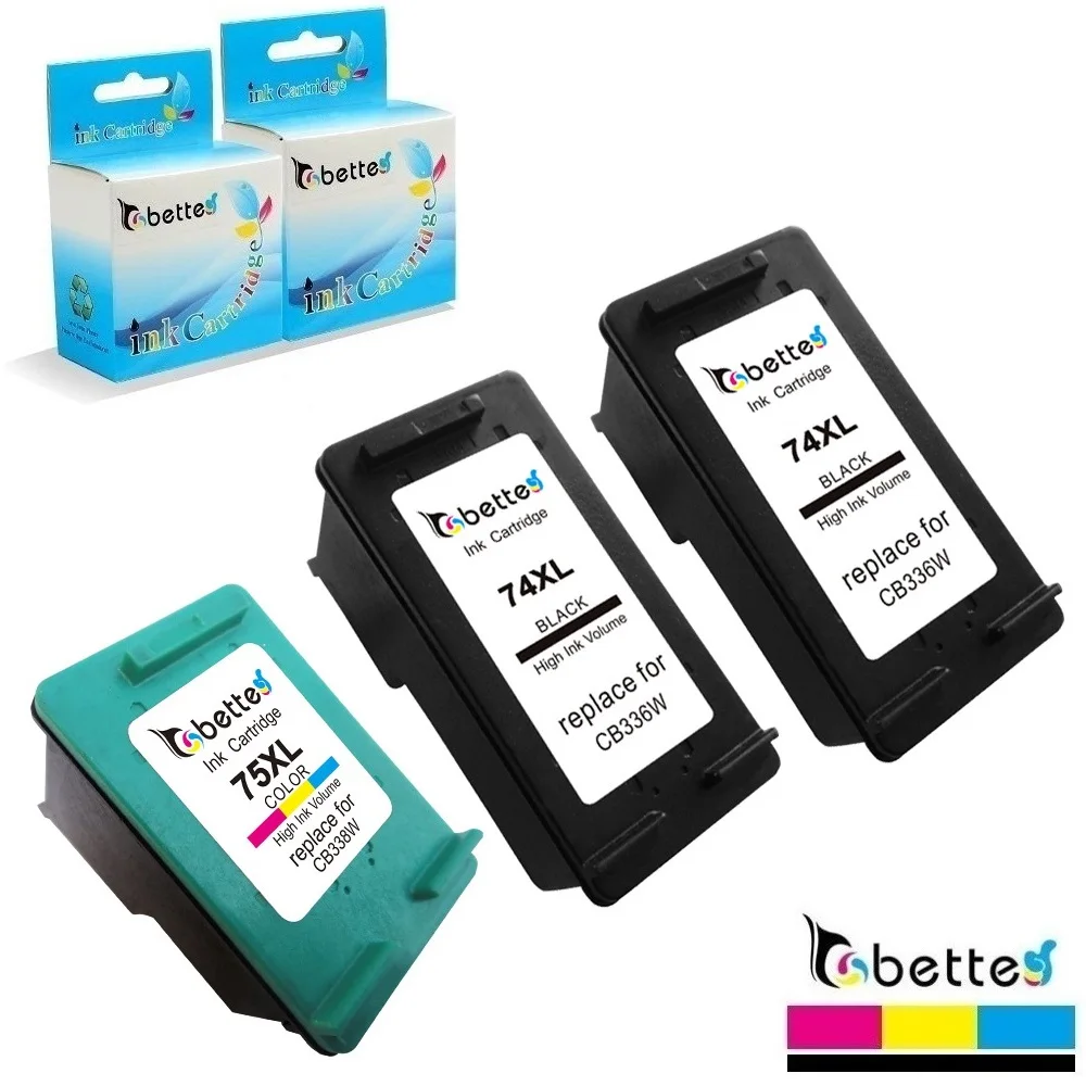 Запасная деталь 74XL 75XL 74 75 Deskjet D4200 D4245 D4260 D4263 D4268 D4300 D4360 D4363 D4368 Officejet J5700 J5725|ink cartridge|ink