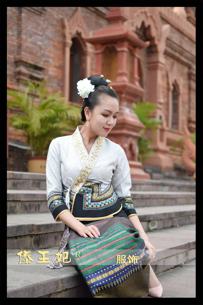 Тайланд Лаос Myanmar традиционный костюм дай женские костюмы Ретро водная консервативность фестиваль красивое платье праздничные костюмы