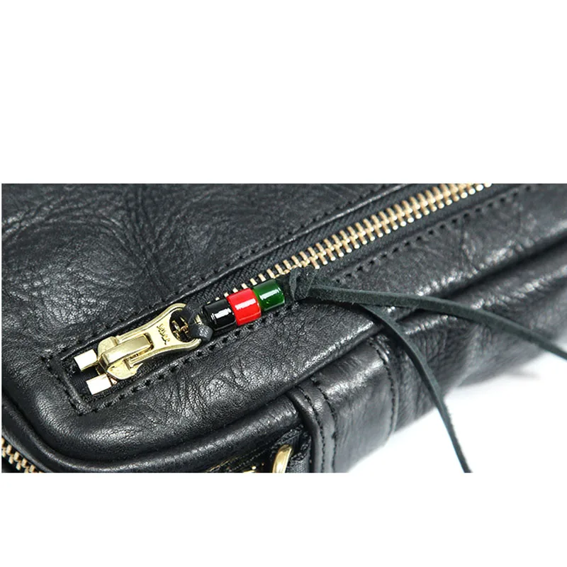 AETOO Retro vegetable tanned small shoulder bag male mini Messenger bag mobile phone bag men's casual leather bag