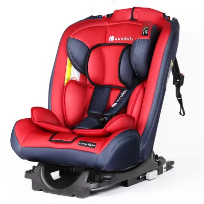 Innokids детское автомобильное кресло безопасности Isofix интерфейс жгут регулируемое детское сиденье безопасности автомобильное кресло-бустер бренд 0-12 лет - Цвет: Red and isofix