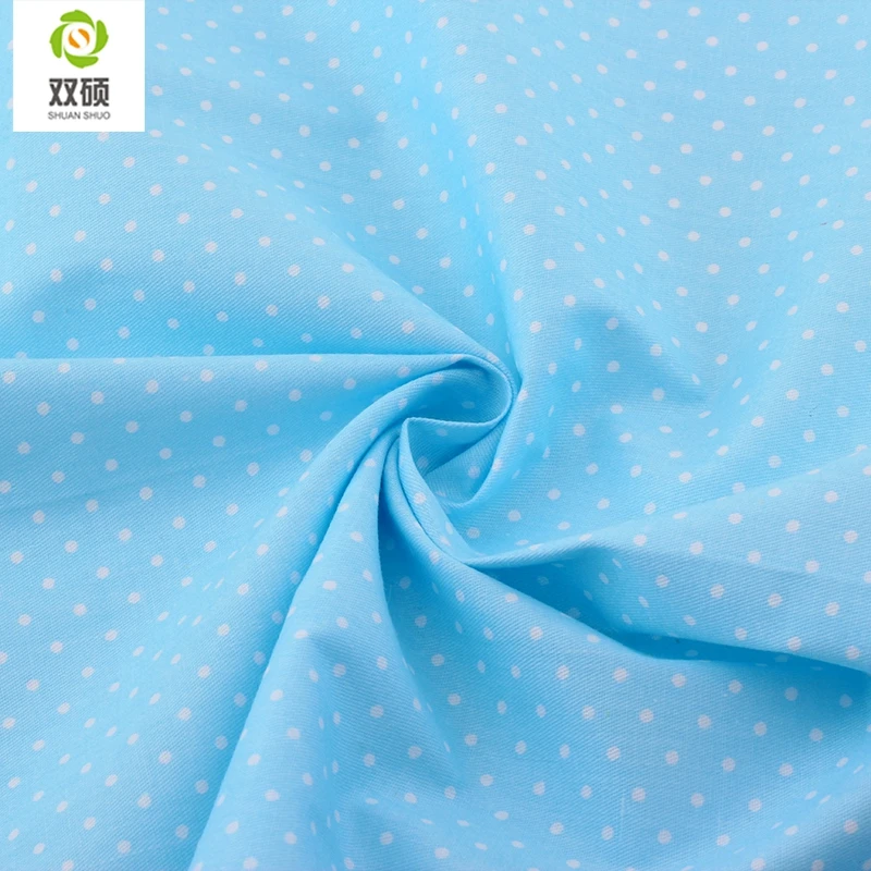 Shuanshuo Bule Color Cotton Patchwork Fabric Fat Quarter Bundles Fabric For Sewing DIY Crafts Doll Cloth 40*50cm 5pcs/lot