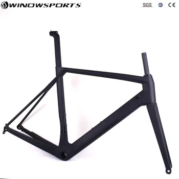 

carbon disc frameset matte/glossy thru axle 100*12/142mm*12mm 700c disc road frameset XDB shipping available