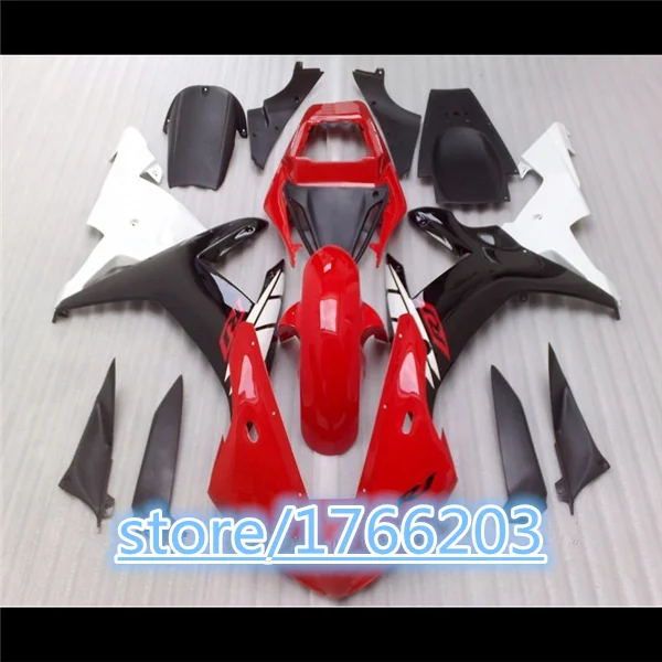 fairing parts red white black Fairing Kit for YZF R1 02-03 YZF-R1 2002-2003 YZF1000 02 03 2002 2003 BBF | Автомобили и мотоциклы