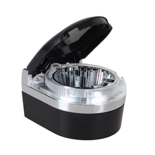 Черный Портативный авто пепельница ABS светодиодный светильник дым цилиндр держатель сигары сигареты