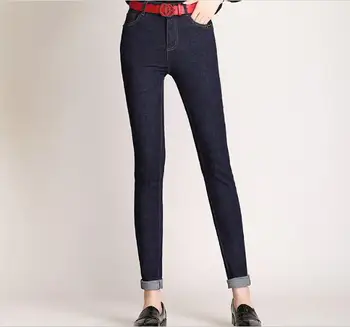 

Plus Size jeanes woman mother jeans boyfriend jeans for women with high waist push up large size ladies denim jeans 4xl 2019