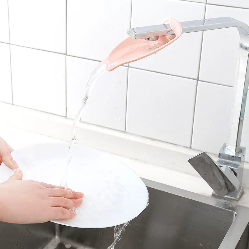 

Faucet Extender Solid Sink Tool For Toddler Kid Bathroom Kitchen Children Hand Washing Faucet Extenders Q